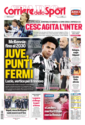 Cover of Corriere dello Sport (Lombardia)