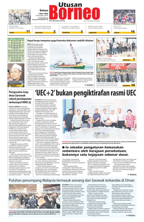 Cover of Utusan Borneo (Sarawak)