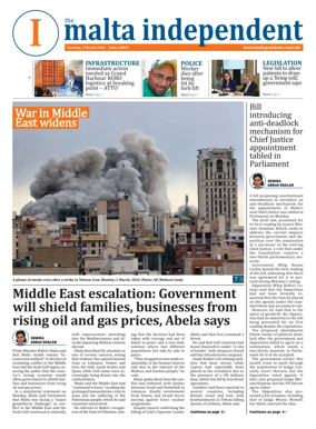 Cover of Malta Independent