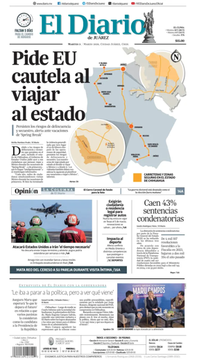 Cover of El Diario de Juarez