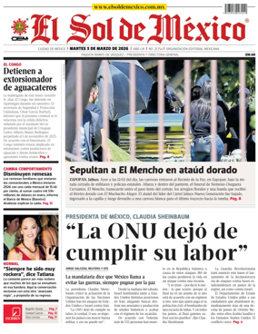 Cover of El Sol de Mexico