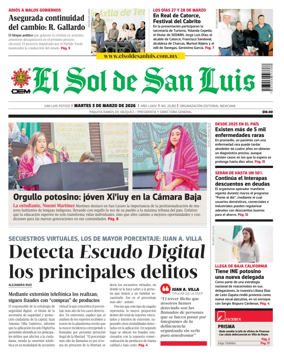 Cover of El Sol de San Luis Potosi