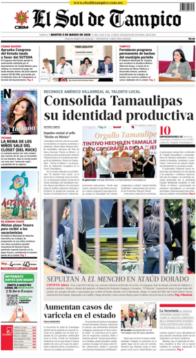Cover of El Sol de Tampico