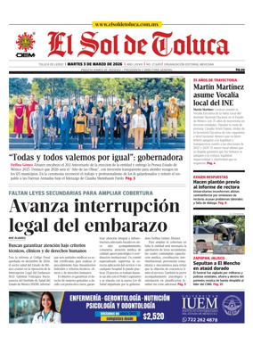 Cover of El Sol de Toluca