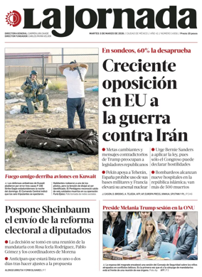 Cover of La Jornada