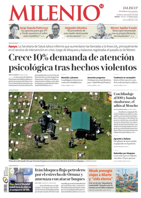 Cover of Milenio Jalisco