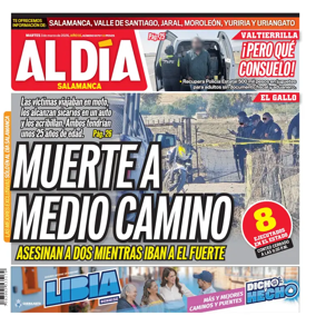 Cover of Periodico Al Dia (Salamanca)