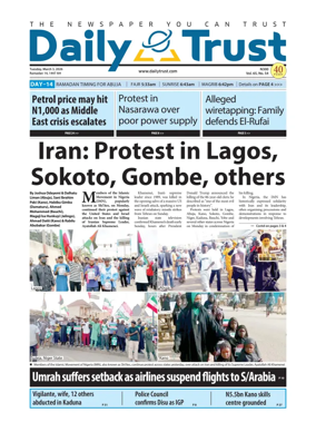 Cover of Daily Trust