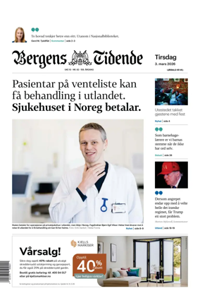 Cover of Bergens Tidende