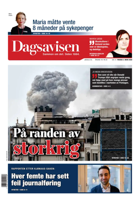 Cover of Dagsavisen