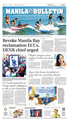 Cover of Manila Bulletin