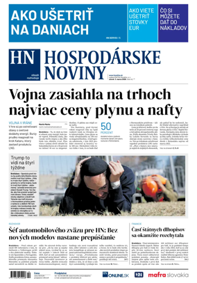Cover of Hospodarske noviny