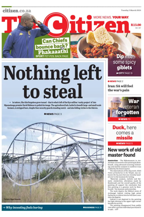 Cover of The Citizen (KZN)
