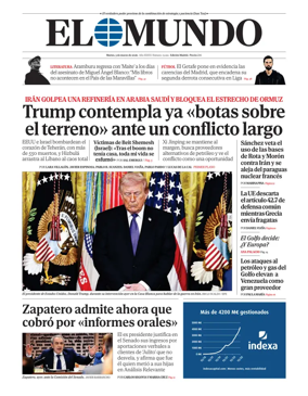 Cover of El Mundo Madrid