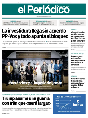 Cover of El Periodico Extremadura