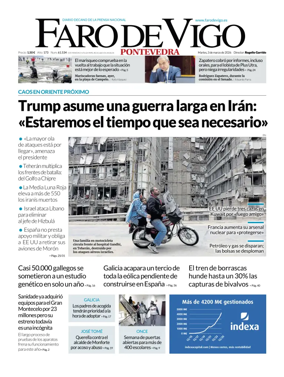 Cover of Faro de Vigo (Pontevedra)