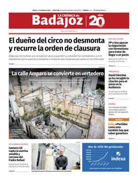 Cover of La Cronica de Badajoz BE