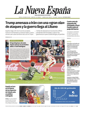 Cover of La Nueva Espana (Oriente)