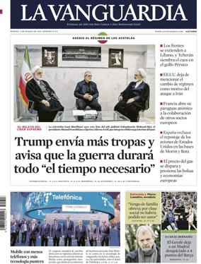Cover of La Vanguardia (1st Edition)