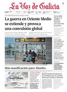 Cover of La Voz de Galicia (A Coruna)