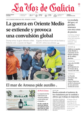 Cover of La Voz de Galicia (Arousa)