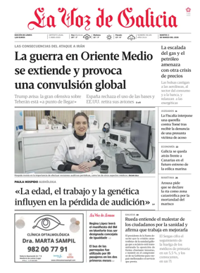 Cover of La Voz de Galicia (Monforte)