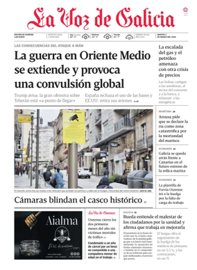 Cover of La Voz de Galicia (Ourense)