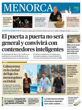 Cover of Menorca Diario Insular