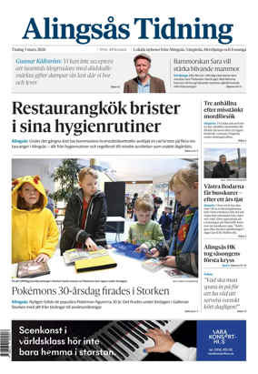 Cover of Alingsas Tidning