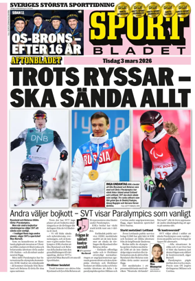 Cover of Sportbladet