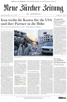 Cover of Neue Zurcher Zeitung