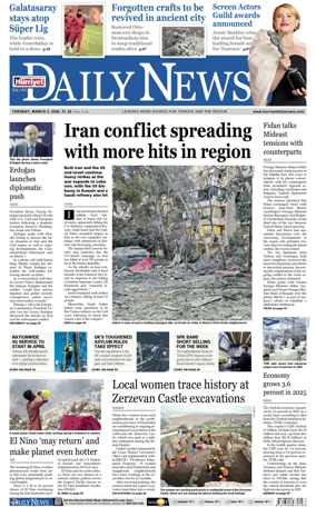 Cover of Hurriyet Daily News & Economic Review