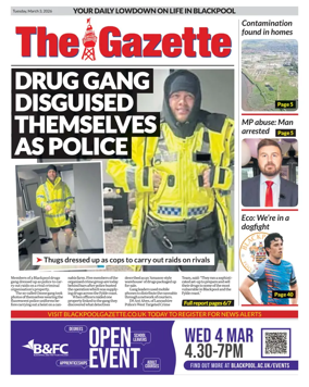 Cover of Blackpool Gazette