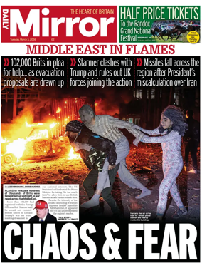 Cover of Daily Mirror