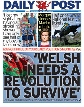Cover of Daily Post (North Wales)