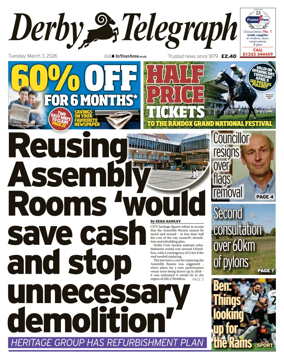 Cover of Derby Telegraph