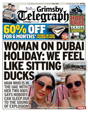 Cover of Grimsby Telegraph