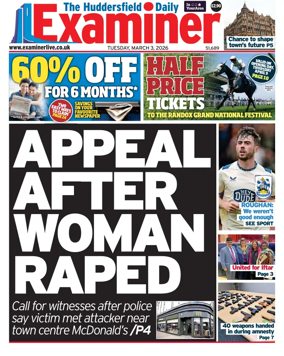 Cover of Huddersfield Daily Examiner