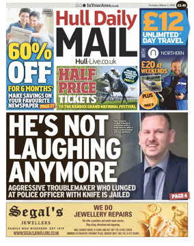 Cover of Hull Daily Mail