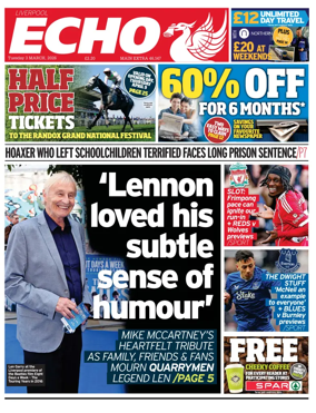 Cover of Liverpool Echo