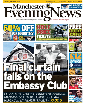 Cover of Manchester Evening News