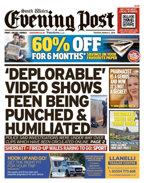 Cover of South Wales Evening Post