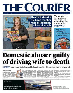 Cover of The Courier & Advertiser (Angus and Dundee)