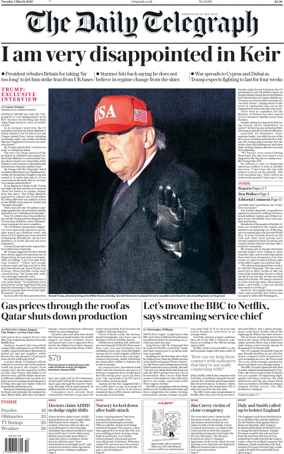 Cover of The Daily Telegraph
