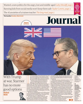 Cover of The Guardian e-paper Journal