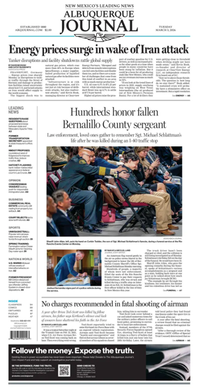 Cover of Albuquerque Journal