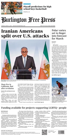 Cover of Burlington Free Press