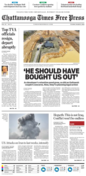 Cover of Chattanooga Times Free Press