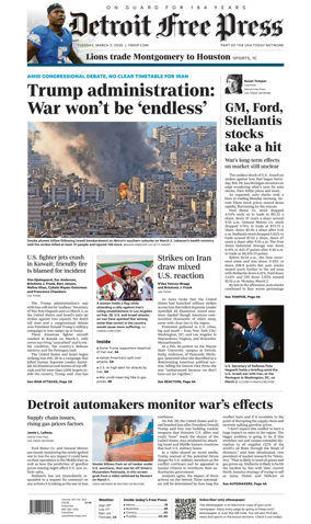 Cover of Detroit Free Press