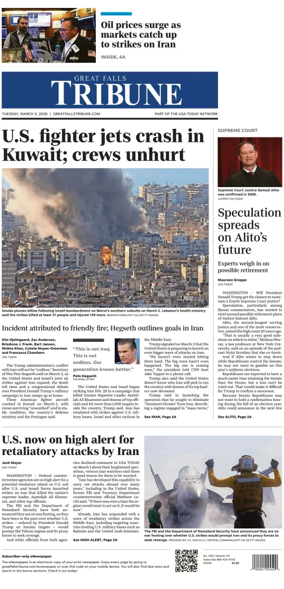 Cover of Great Falls Tribune